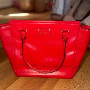 Kate Spade Vibrant Red Tote